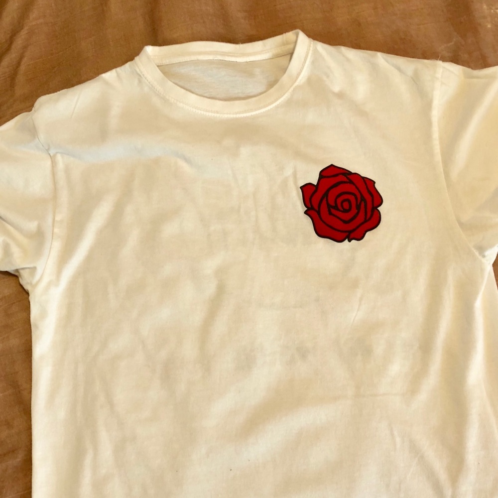 Fakeciety Rose print t-shirt